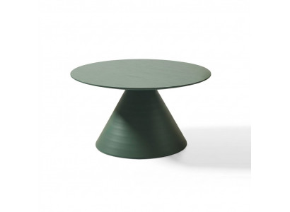 Elegante ronde grijze salontafel in moderne stijl voor de woonkamer