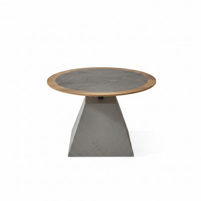 Salontafel Hout Rond Bijzettafel Ontwerp Zilver Tafel Meubels Woonkamer