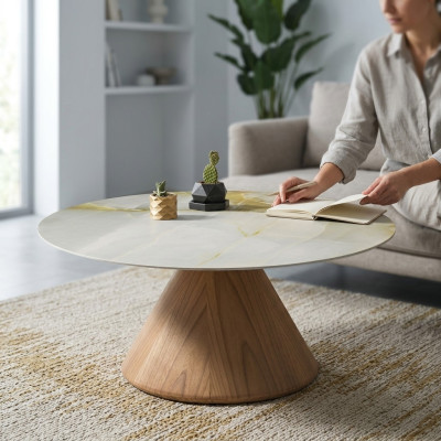 Designer salontafel bijzettafel woonkamertafel meubels ronde tafels