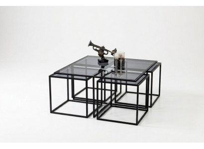 Koffietafel salontafel designertafel metalen woonkamertafel tafel