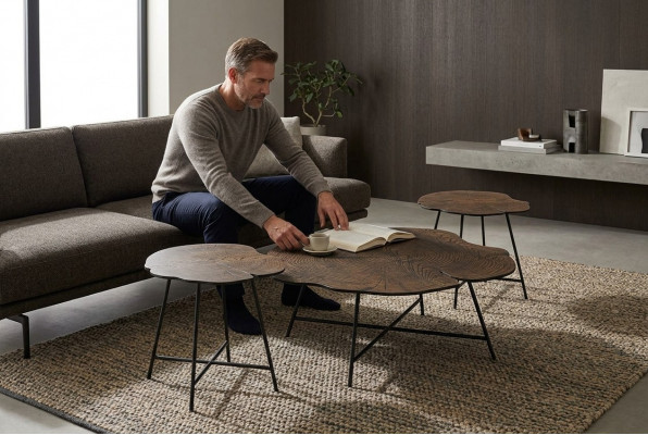 Salontafels Tafels Bijzettafels Woonkamer Set 3-delig Modern Luxe