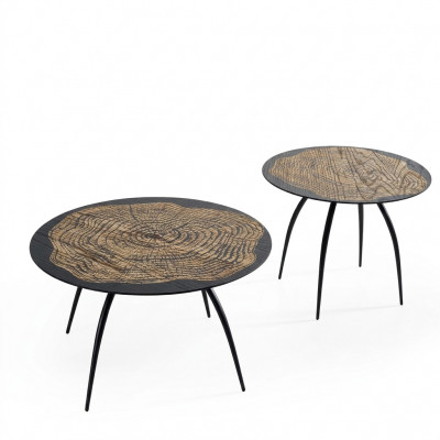 Luxe design salontafels zwart Ronde tafels Woonkamer Bijzettafel