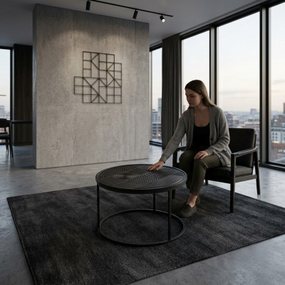 Salontafel bijzettafel design meubels tafel woonkamertafel zwart