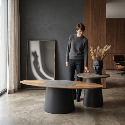 Salontafels Design Meubels Stijl Hout Italiaanse Stijl Tafels Ronde Tafel