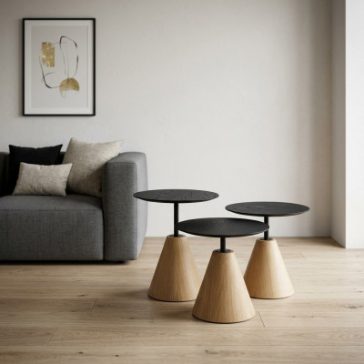 Luxe woonkamer salontafels design tafels 3-delig. Meubels bijzettafels