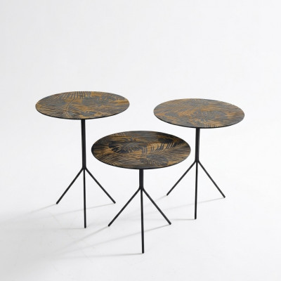 Ronde tafels salontafels tafels luxe design bijzettafels 3-delig.