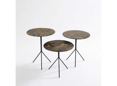 Ronde tafels salontafels tafels luxe design bijzettafels 3-delig.