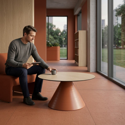 Salontafel Koffietafel Rond Designer Tafel Woonkamertafel Tafel
