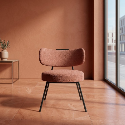 Luxe moderne bruine eetkamerstoel in Italiaans design