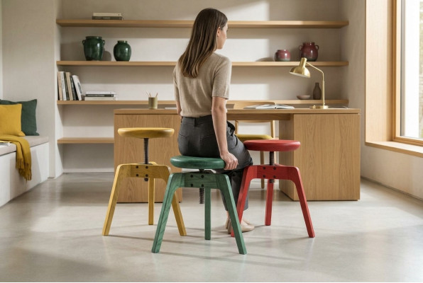 Modern set met 3 luxe designstoelen van hoogwaardig hout.