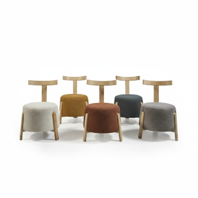 Ontwerp Stoelen Luxe Set van 5 Textiel Club Relaxfauteuil Group