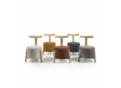 Ontwerp Stoelen Luxe Set van 5 Textiel Club Relaxfauteuil Group