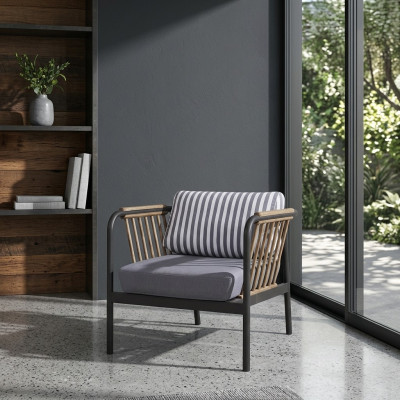 Fauteuil Ontwerp Zits Luxe Grijs Textiel Zits Luxe Gestoffeerde Meubels Ontwerp
