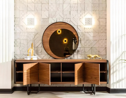 Eettafel 4x stoelen eetkamerset eetkamer groep moderne dressoir set