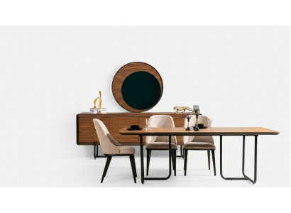 Eettafel 4x stoelen eetkamerset eetkamer groep moderne dressoir set