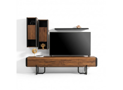 Wandmeubel Kast Plank Kasten Wandmeubels Dressoir Salontafel 5-delig.