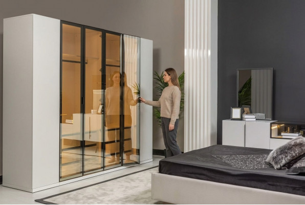 Kledingkast meubels kast Italiaanse stijl luxe slaapkamerkasten