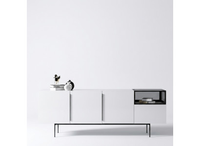 Sideboard Italiaanse stijl meubels houten spiegel set van 2 stuks. Woonkamerkasten