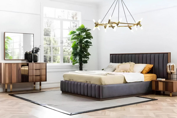 Rechthoekige nachtkastjes houten tafel nachtkastje slaapkamer bijzettafel