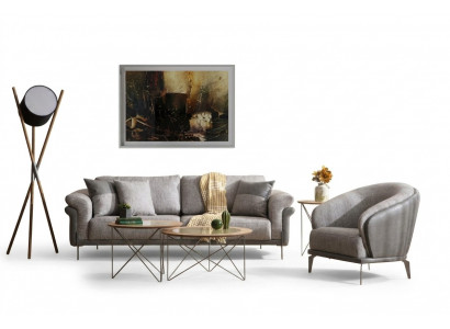 Bankstel 3+1 zits stoffering bankstel Banken Fauteuils Luxe 2x salontafel set