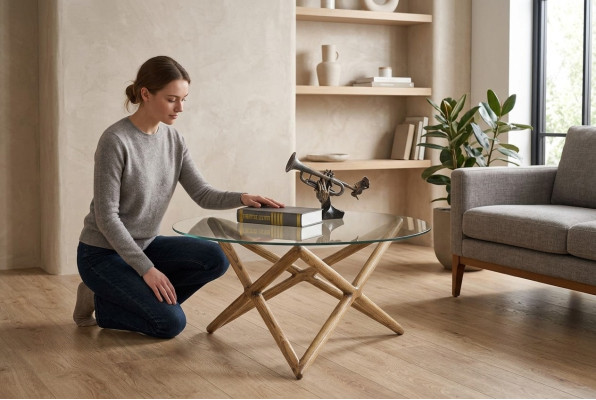 Salontafel Tafel Meubels Luxe Bijzettafel Hout Modern Woonkamer Ontwerp