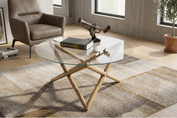 Salontafel Tafel Meubels Luxe Bijzettafel Hout Modern Woonkamer Ontwerp