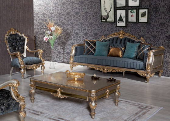 Sofa set 3+1 zitbank zitkussen salontafel 3-delige set meubels
