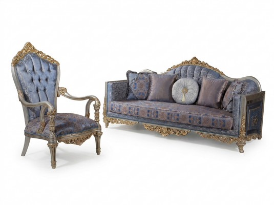 Barok sofa Chesterfield 3+1 zitter salontafel bankstel meubels stofferen