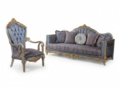Barok sofa Chesterfield 3+1 zitter salontafel bankstel meubels stofferen