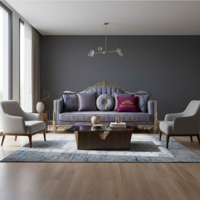 Ontwerp Bank 3 zits Bekleding Luxe Klassieke Stoffen Bankstellen Chesterfield
