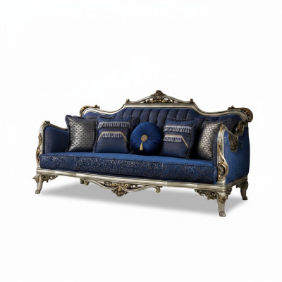 Exquise klassieke sofa voor de woonkamer met gouden patronen