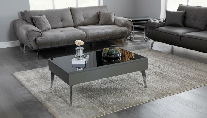 Salontafel Woonkamer Hout Luxe Meubels Moderne Kleur Grijs nieuw