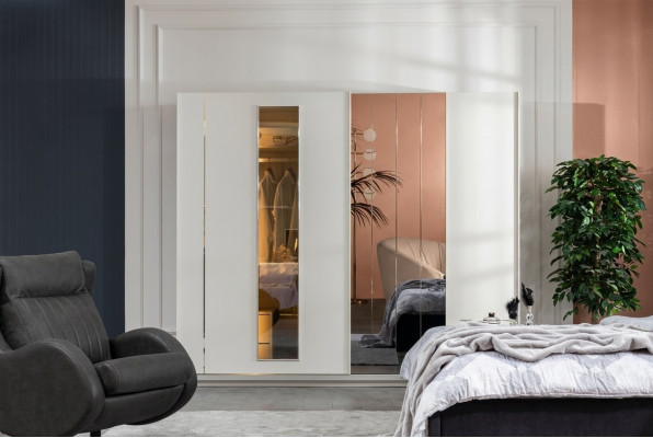 Kast Luxe Kasten Kledingkast Hout Meubels Slaapkamer 250cm