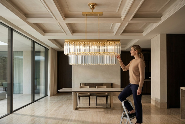 Kroonluchter Lamp Kristal Moderne Plafondlamp luxe Woonkamer
