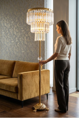 Vloerlamp Lampen Goud Meubels Lamp Staand Woonkamer Nieuw Modern
