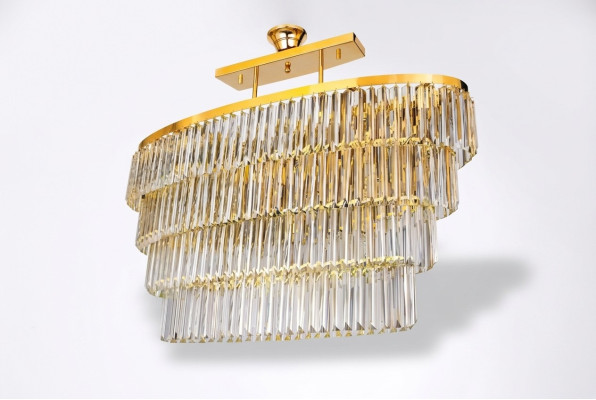 Kroonluchter Plafondpendel Luxe Kristal Goud Woonkamer Kroonluchter