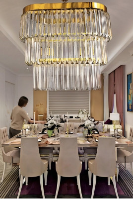 Kroonluchter Messing Plafondlampen Woonkamer Ontwerp Luxe Modern
