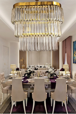 Kroonluchter Messing Plafondlampen Woonkamer Ontwerp Luxe Modern