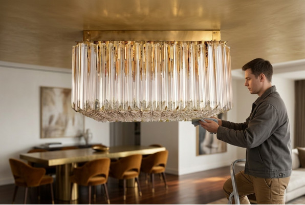 Kroonluchter lamp woonkamer kristallen verlichting plafond luxe verlichting
