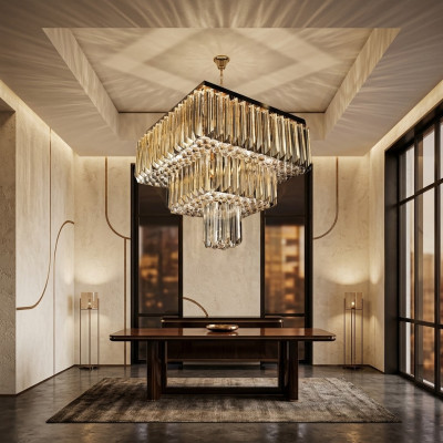 Kroonluchter Moderne plafondlamp Ontwerper nieuw Goud Luxe Woonkamer.