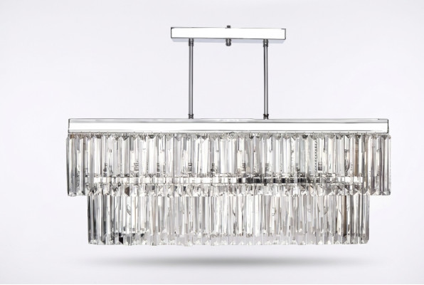 Kroonluchter plafondlamp modern stijl woonkamer nieuw grijs