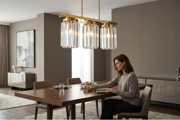 Moderne Grote Kristallen Gouden Kroonluchter Hanglamp voor de Woonkamer