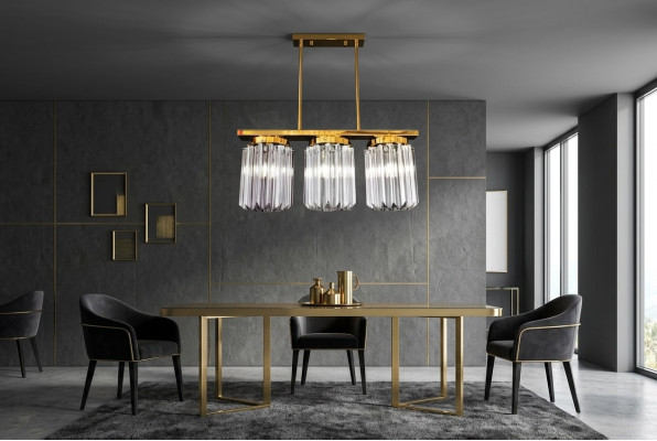 Moderne Grote Kristallen Gouden Kroonluchter Hanglamp voor de Woonkamer