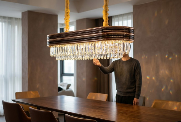 Kroonluchter Kristal Kroonluchter Plafondlamp Hanglamp Lamp Goud
