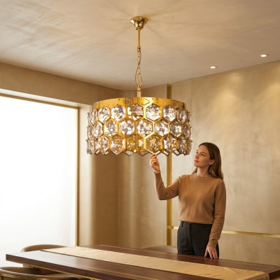Kroonluchter loodkristal kristallen plafondlamp kroonluchter ontwerp woonkamer