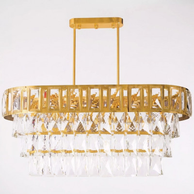 Ovale kroonluchter plafondlamp lamp luchter plafond kristallen lamp