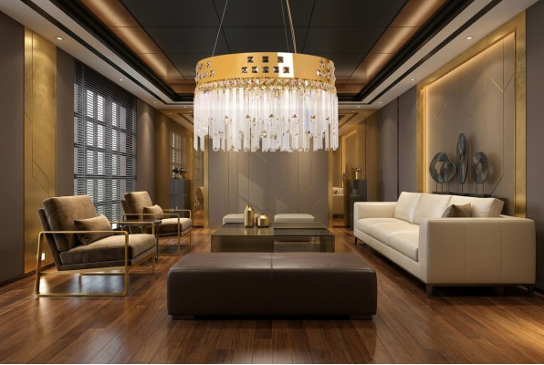 Mooie BrassCrystal kroonluchter nieuw Luster Woonkamer Luxe goud.