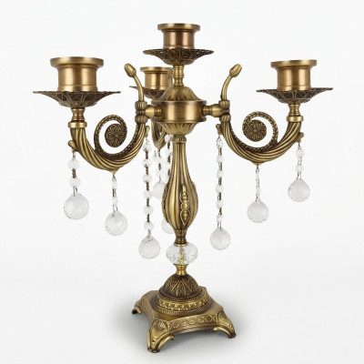 Tafellamp nachtkastlamp luxe lamp kaarsenhouder vorm tafellampen