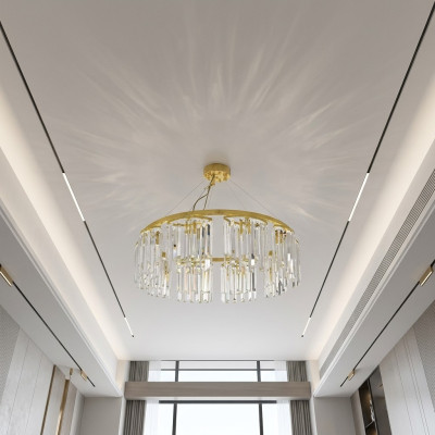 Ronde kristallen lamp plafondlamp hanglamp lamp kroonluchter
