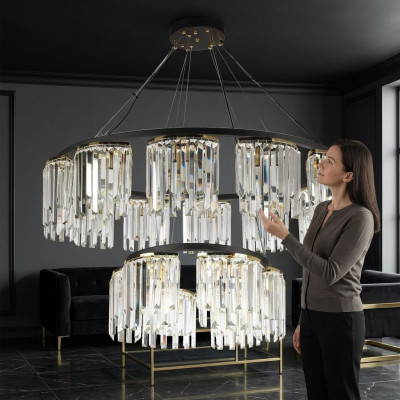 Verlichting Kroonluchter Plafondlamp Moderne Ronde Lamp Kristal Design